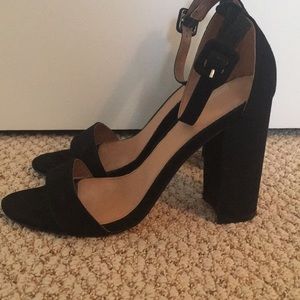 Urban Outfitters Black Strap Heels